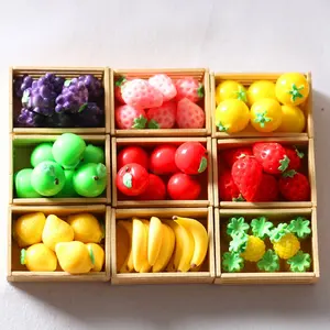 Dollhouse 3D simulation fruit miniature food play Kitchen miniature food toy