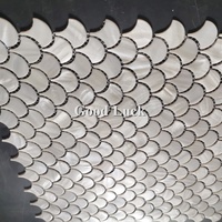 Coque d'abalone moderne, mosaïque, carreaux d'écaille de poisson, épaisseur de 2mm