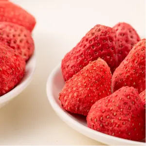 100% getrocknete Früchte Nicht biologisch gesüßte gefrier getrocknete ganze Erdbeere für Süßigkeiten