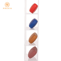 Étui à lunettes rigide ovale effet litchi anti-rayures avec logo personnalisé, multicolore, vente en gros
