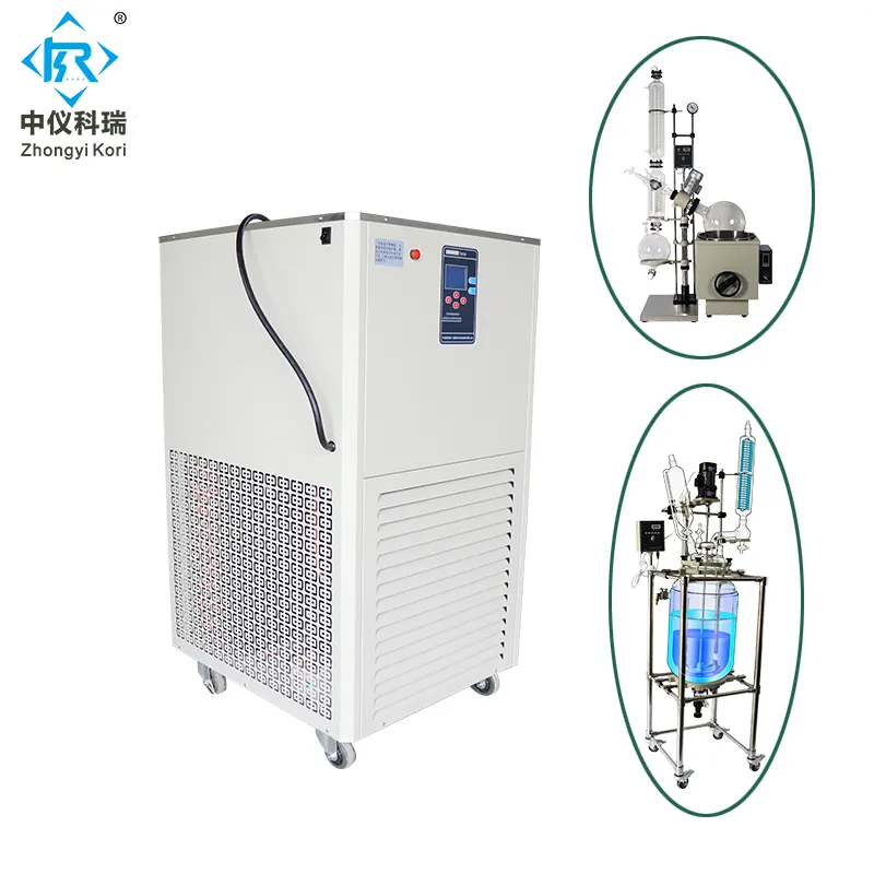 CE Certificated Lab Refrigerated Chiller 50/80 with Circulator Cooling Circulating Water Chiller Pump