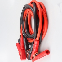 Câbles de démarrage robustes pour camions et motos, 25 pieds, 6 fils, anti-étincelles, avec lumière LED, 12V-24V, avec sac de transport