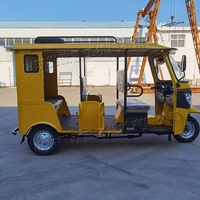 Offre Spéciale – Tuk Tuk Électrique à 3 Rangs de Sièges, Auto-Rickshaw Électrique à 3 Roues pour Passagers, Taxi Touristique Électrique à 3 Rangs de Sièges