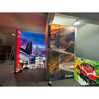 Cadre de stand rétroéclairé double face, boîte lumineuse LED pour exposition, présentoir modulaire pour salon professionnel, graphique en tissu par sublimation