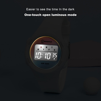 Nouvelle Arrivée Montre Digitale LED à Bracelet en Acrylique Étanche 30M pour Étudiants, Sportive, Colorée, Personnalisée, avec Alarme, Vente en Gros