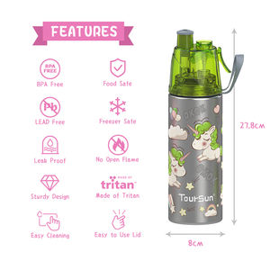 Gourde Enfant <span class=keywords><strong>2023</strong></span> Enfants Sans Bpa Enfants Boisson École Motif Mignon 500ml Enfants Bouteille D'eau En Acier Inoxydable - Product Image 6