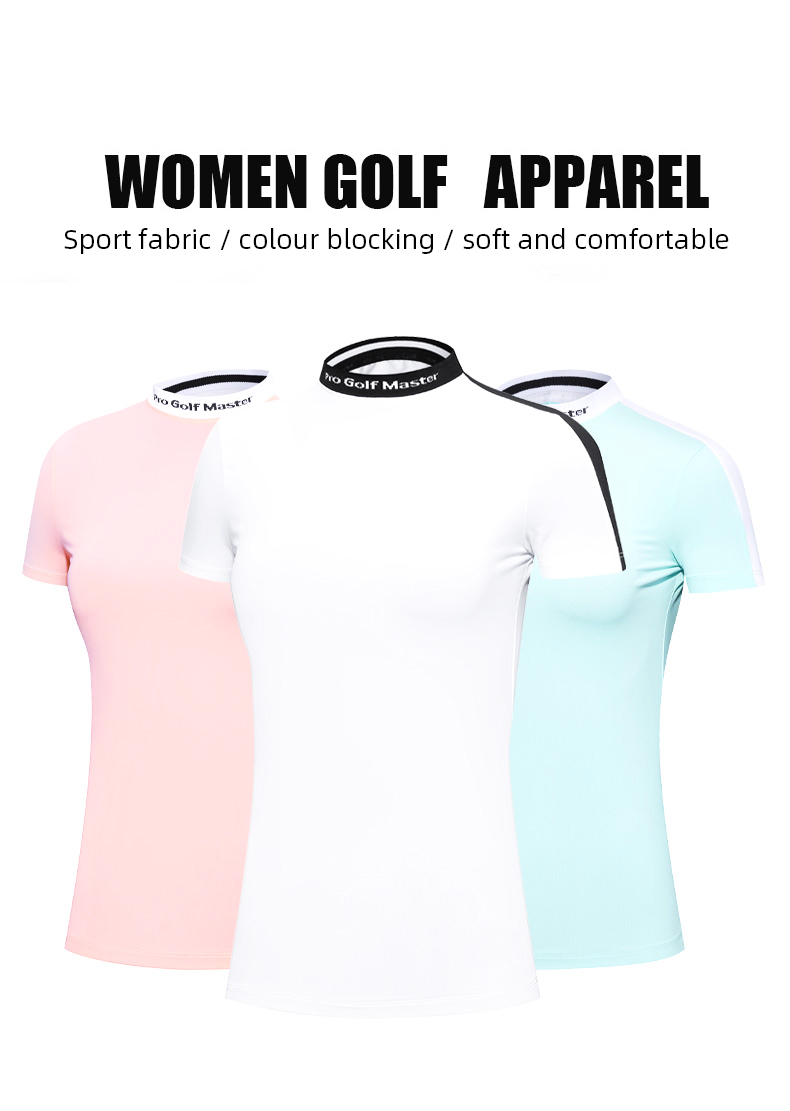 PGM YF558 Custom Short Sleeve Ladies Golf T Shirts Women Golf Shirt pgm-yf558-custom-short-sleeve-ladies-golf-t-shirts-women-golf-shirt