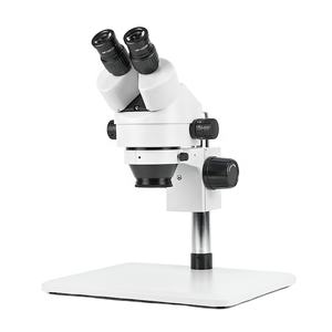 <span class=keywords><strong>Microscope</strong></span> stéréo industriel de zoom de ZM0745B-L1 0.7-4.5X pour la réparation et la soudure mobiles avec la grande étape fonctionnante - Product Image 1