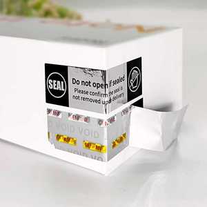 Yeni gümüş çift renk kalıntı VOID açık etiket sabotaj etiket etiket kağıt karton güvenlik sızdırmazlık için güvenli VOID etiket - Product Image 1