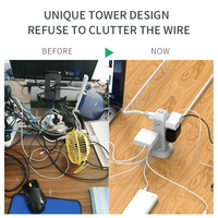 Multiprise étanche pour maison intelligente, prise américaine extensible, cube, multiprise USB avec 11 prises