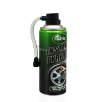 SUAVIS 450ml Scellant pour pneus de vélo avec bombes en aluminium Scellant de réparation de pneus Gonfleur numérique pour pneus de voiture Gonfleur de pneus numérique