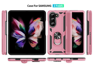 Coque antichoc avec <span class=keywords><strong>support</strong></span> de <span class=keywords><strong>voiture</strong></span> rotatif à 360 degrés, <span class=keywords><strong>support</strong></span> anneau anti-chute en TPU PC pour <span class=keywords><strong>Samsung</strong></span> Galaxy <span class=keywords><strong>Z</strong></span> <span class=keywords><strong>Fold</strong></span> 5 <span class=keywords><strong>4</strong></span> 3 6 7 - Product Image 2