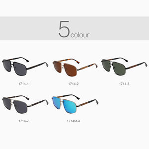 Popular Fashion High-end Sun Glasses Classic Irregularity Acetated Frame Sun Glasses Hot-selling Double-bridge Wooden <b>Sunglasses</b> - Product Image 6