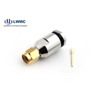 Abrazadera macho SMA de tipo recto de alto rendimiento para cable 7, Conector de cable ULTRAFLEX 7