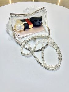 Sac à main élégant en satin plissé 2026 pour femme, pochette <span class=keywords><strong>de</strong></span> soirée chic avec chaîne et fleur 3D - Product Image 4