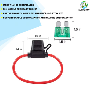 批发迷你刀片船卡车电路汽车保险丝座12V 30A汽车保险丝迷你保险丝总成汽车线束 - Product Image 4
