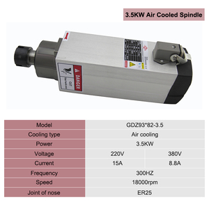 มอเตอร์ระบายความร้อนด้วยอากาศแบบสี่เหลี่ยม 1.5kw 2.2kw 3.5kw 18000 รอบต่อนาที 380V 220V มอเตอร์ระบายความร้อนด้วยอากาศแบบสี่เหลี่ยม 1.5kw 2.2kw 3.5kw 18000 รอบต่อนาที - Product Image 6