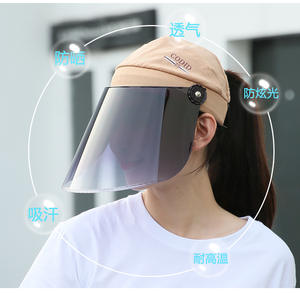 Sun hat for women in summer uv protection sun hat for outdoor cycling half a head to cover the face of the hat - Product Image 6
