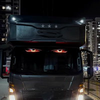 Lumières programmables à LED contrôlées par application, lumières RGB Devil's Eye pour camions, lumières Devil's Eye colorées pour camions, autocollant de voiture