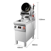 Machine à frire automatique, robot de cuisine à agitation, wok, machine de cuisson robotisée pour restaurant et hôtel