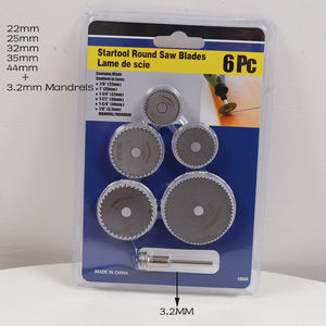 Mini jeu de lames de scie circulaire HSS, disque de coupe, outil rotatif, <span class=keywords><strong>accessoires</strong></span> pour <span class=keywords><strong>Dremel</strong></span>, Compatible <span class=keywords><strong>bois</strong></span>, plastique, aluminium, 6 pièces - Product Image 2