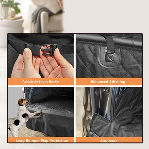 Housse résistante à l'eau pour chien SUV Cargo Liner for Dogs Tapis de siège pour chien SUV Sedans <span class=keywords><strong>Vans</strong></span> <span class=keywords><strong>Vans</strong></span> avec pare-chocs rabat protecteur antidérapant - Product Image 6