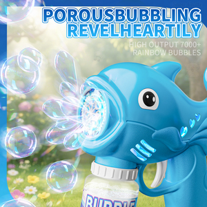 ปืนเป่าลมของเล่นกลางแจ้งทำจากพลาสติกมีไฟรูปการ์ตูนน่ารักใช้ได้ทุกเพศปืนเป่าลมอัตโนมัติรูปโลมาของเล่นสำหรับเด็กขายส่ง - Product Image 3