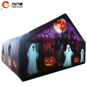 <span class=keywords><strong>Maison</strong></span> hantée gonflable personnalisable d'Halloween avec labyrinthe effrayant pour <span class=keywords><strong>mariage</strong></span> en plein air et <span class=keywords><strong>location</strong></span> de fête - Product Image 1