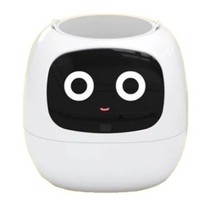 Mini pot de fleurs intelligent et mignon avec arrosage automatique IA, pot de plantes robot intelligent avec capteur, jouet pour animaux de compagnie, pour la maison