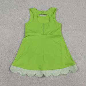 En Stock: Vestido de Yoga sin Mangas para Niñas con Estampado de Puntos Lime Dots, Ropa Deportiva al por Mayor, Nueva Moda, Ropa Deportiva Infantil de Boutique - Product Image 5