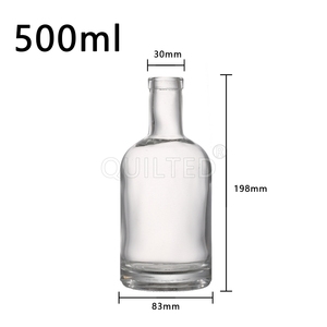 Étiquettes personnalisées, bouteilles en verre mat vert bleu <span class=keywords><strong>rose</strong></span> noir, huiles, spiritueux, boissons, olives, bouteille de bière unique de 500 ml - Product Image 4