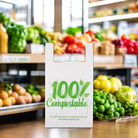 Emballage biodégradable personnalisé, emballage transparent en PE, sac en plastique pour t-shirt
