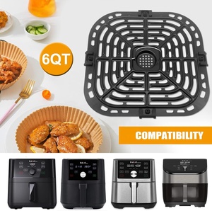 Plateaux de remplacement pour friteuse instantanée Vortex 6QT/Gourmia GAF735-<span class=keywords><strong>Plaque</strong></span> à légumes antiadhésive et ensemble de casseroles d'égouttement - Product Image 6