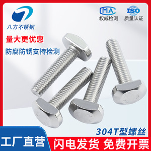Tornillos en T de Acero Inoxidable 304 M5 M6 M8 M10 M12 GB37 Grado Estándar B A2-70 para Fabricación Mecánica - Product Image 3