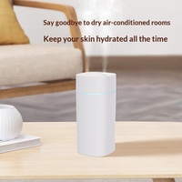 Humidificateur ultrasonique portable 600 ml à double buse, grande brume, nano-humidificateur d'air hydratant pour la maison, le bureau et l'utilisation sur bureau