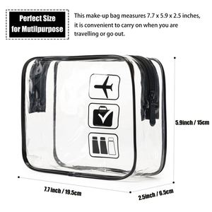 Best Sales Promotional OEM <b>Makeup</b> <b>Bags</b> Eco-friendly PVC Cosmetic <b>Bags</b>&cases Custom LOGO Printing Cosmetic <b>Bag</b> - Product Image 3