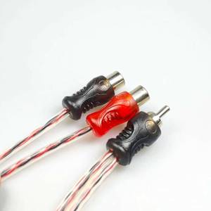 Adaptador RCA en Y, 1 a 2, Par Trenzado, Divisor de Audio para Auto, Cable 2RCA Hembra a 1RCA Macho - Product Image 2
