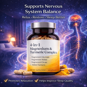 Suplemento de Magnesio y Cúrcuma para la Relajación Muscular, Salud Digestiva y Apoyo Cerebral, Cápsulas de Alta Biodisponibilidad - Product Image 3
