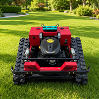 Nouvelle conception de tondeuse à gazon robotisée télécommandée de 500 mm, tondeuse à gazon sur chenilles pour ferme, verger, pente et jardin