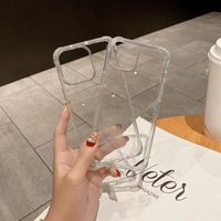 Offre Spéciale étui de téléphone Triple Protection léger transparent souple avec quatre sacs d'angle étui de téléphone pour iPhone 16 15 Pro Max