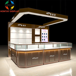 Produit le plus vendu Conception de kiosque de centre commercial Vitrine de kiosque à bijoux en verre Affichage <span class=keywords><strong>Comptoir</strong></span> de <span class=keywords><strong>magasin</strong></span> de bijoux - Product Image 5
