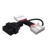 AOTAI 16PIN OBD2 Femelle à 26PIN Tesla OBD Adaptateur Câble Lecteur de Code pour Tesla Model 3 & Y 2019 à 2021 Build