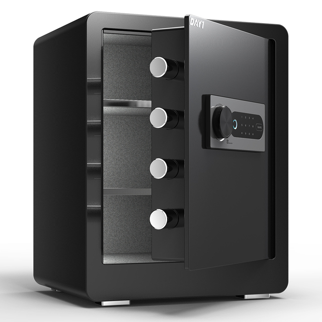 Biometric Fingerprint Safe Box Home Safes with Fireproof Bag Digital Touchpad Security Safe for Money Cash Documents Home Office