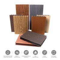 Plancher composite extérieur imperméable en bois-plastique WPC, design moderne DONGJIAN