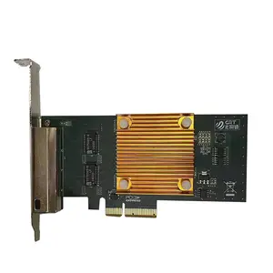 Marcas tarjeta де красный Intel I350 1 Гбит/с 4 порта RJ45 SFP волокна сетевой карты