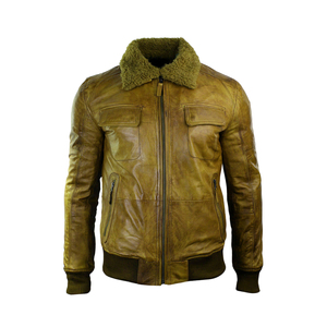 Veste en cuir unisexe de qualité supérieure pour hommes, résistante au vent, écologique, respirante et personnalisable - Product Image 1