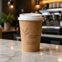 Gobelets en papier personnalisés pour café, jetables, à paroi simple, pour café et jus, avec logo personnalisé et impression offset