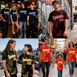 เสื้อเบสบอลผู้ชายแบบสั่งทำพิเศษ ปักชื่อและหมายเลขได้ตามต้องการ ระบายเหงื่อได้ดี ชุดกีฬา - Product Image 2