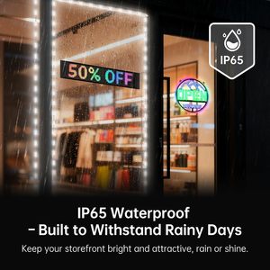 Luces LED para escaparates de 100 pies, 24V, módulos blancos 2835, rectangulares, de aleación de aluminio, con cable, para exhibición comercial en tiendas. - Product Image 4