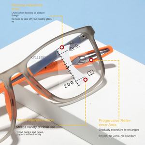 <span class=keywords><strong>Gafas</strong></span> de lectura multifocales <span class=keywords><strong>progresivas</strong></span> fotocromáticas de estilo deportivo TR90 de moda con bisagra de resorte - Product Image 4